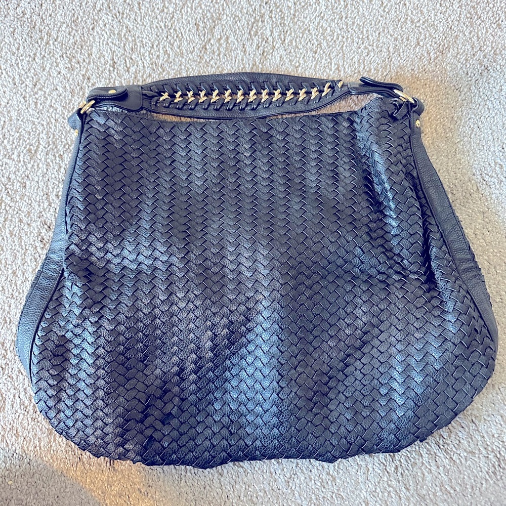Deux Lux Black Genuine Leather Weekender Purse! 👛
